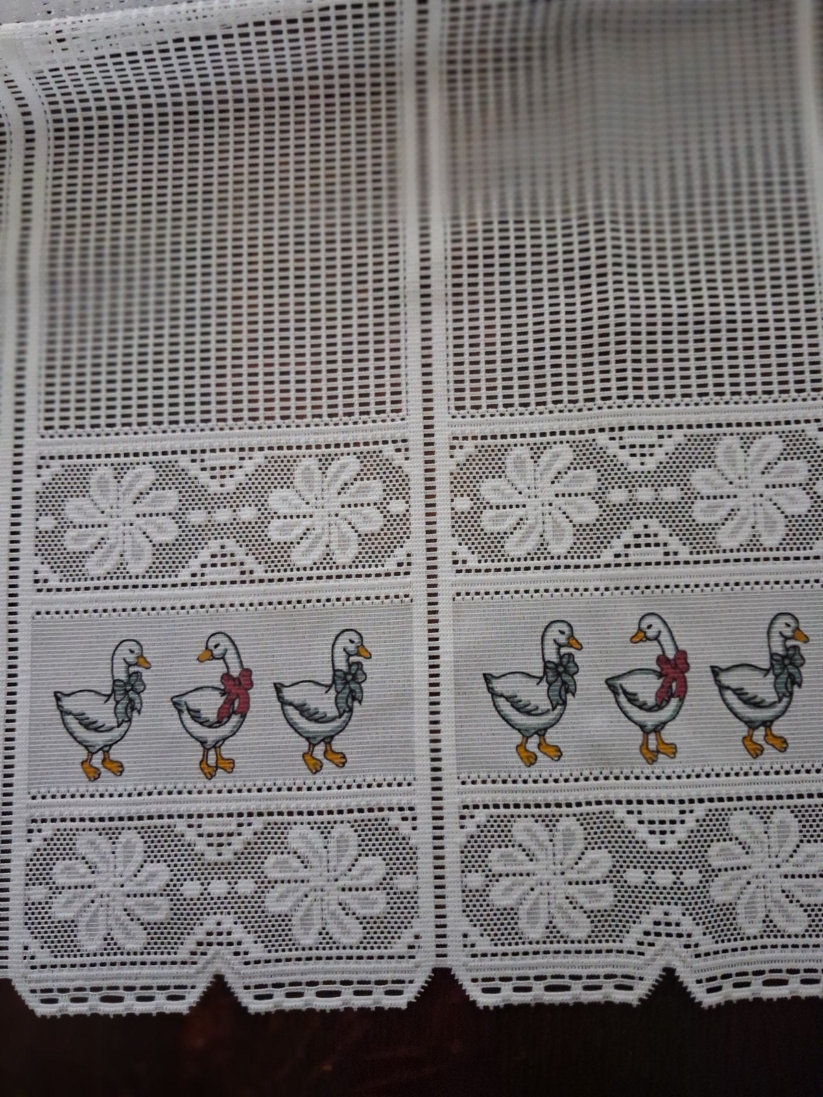Valletje / gordijn met eenden afbeelding, Huis en Inrichting, Ophalen of Verzenden, Gordijn