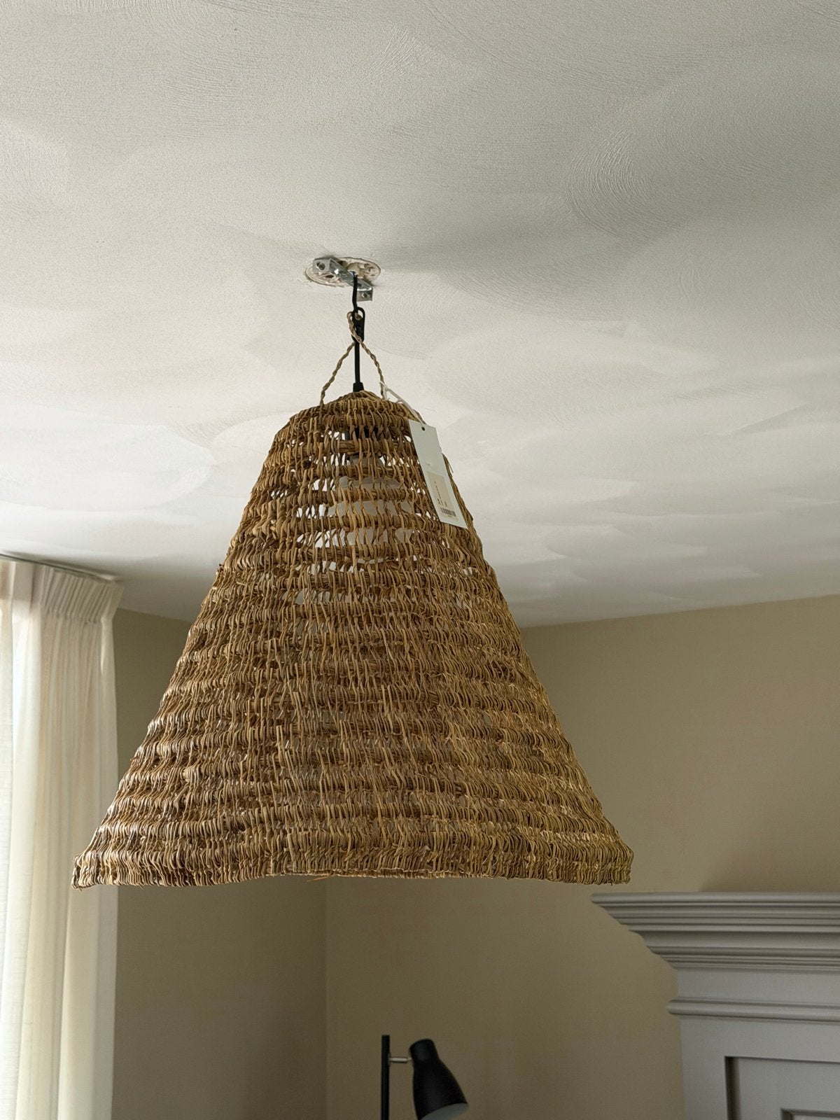 Twee nieuwe lampen met fitting, zonder lampjes, Ophalen, Nieuw, Natuurlijk materiaal
