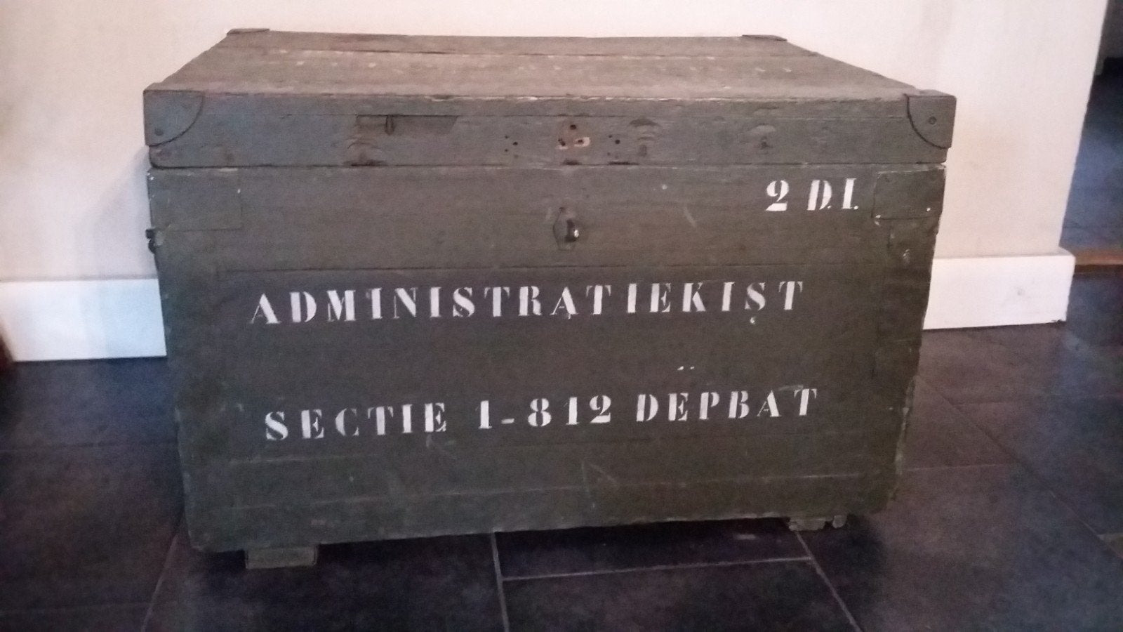 Unieke leger administratie kist, Ophalen, 50 tot 100 cm, 5 – 50, 50 tot 75 cm