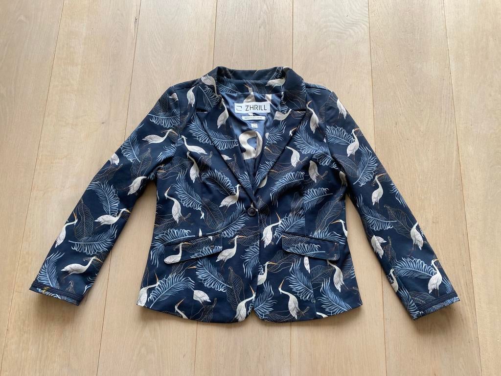Zhrill xl jasje vogels, Blauw, Maat 46/48 (XL) of groter, Ophalen of Verzenden, Zo goed als nieuw