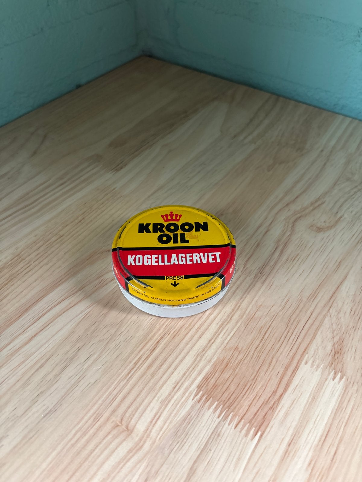Kroon Oil Kogellagervet - Vintage Blikje, Ophalen of Verzenden, Gebruikt, Overige automerken