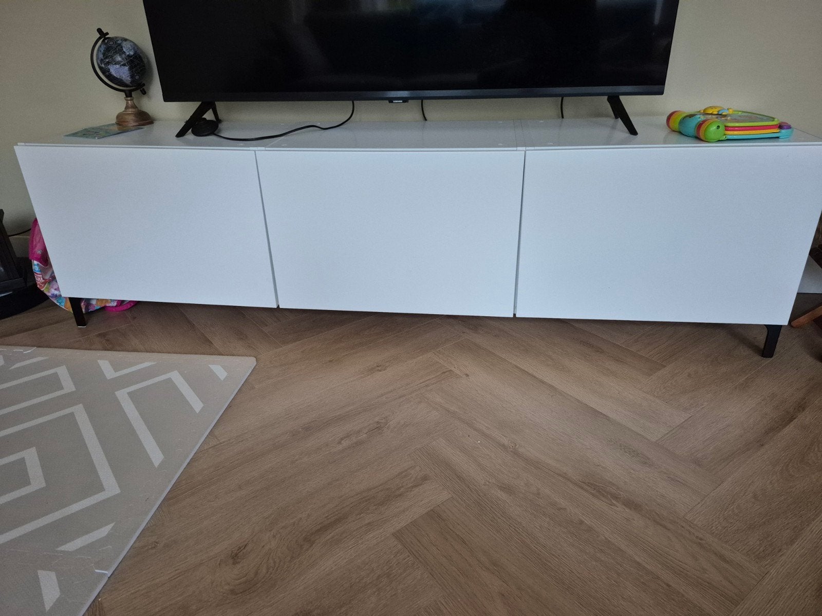 Witte IKEA Metod Keukenkast / TV-meubel 180x40x40 cm, Ophalen