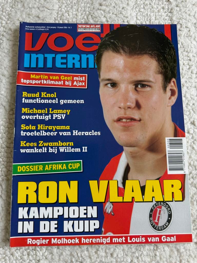 Voetbal International 19 januari 2005 - Ron Vlaar, Ophalen of Verzenden, Gelezen, Sport en Vrije tijd