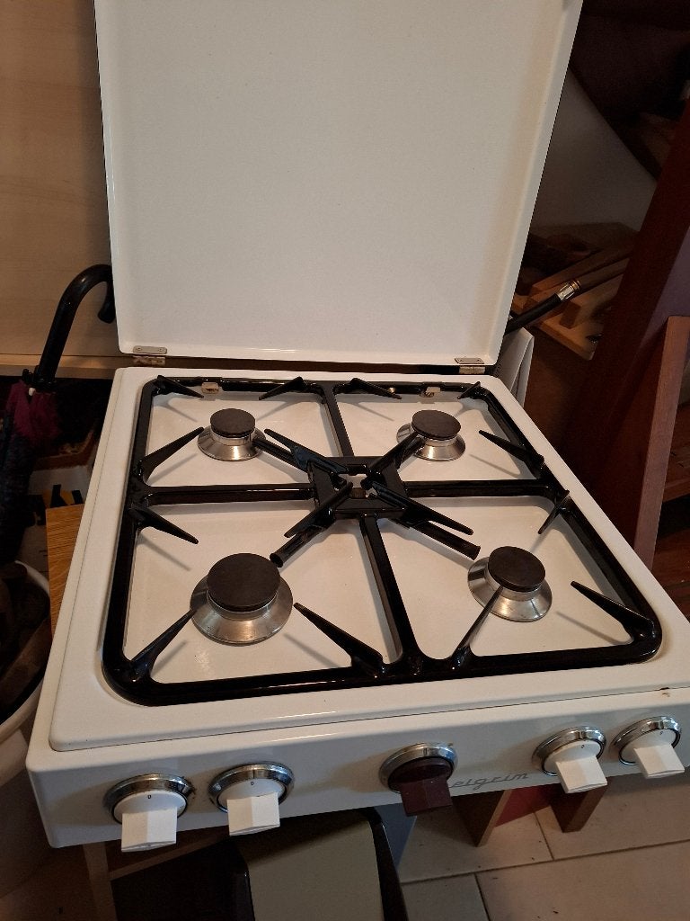 Gasstel, Ophalen, Gebruikt, 4 kookzones, Gas
