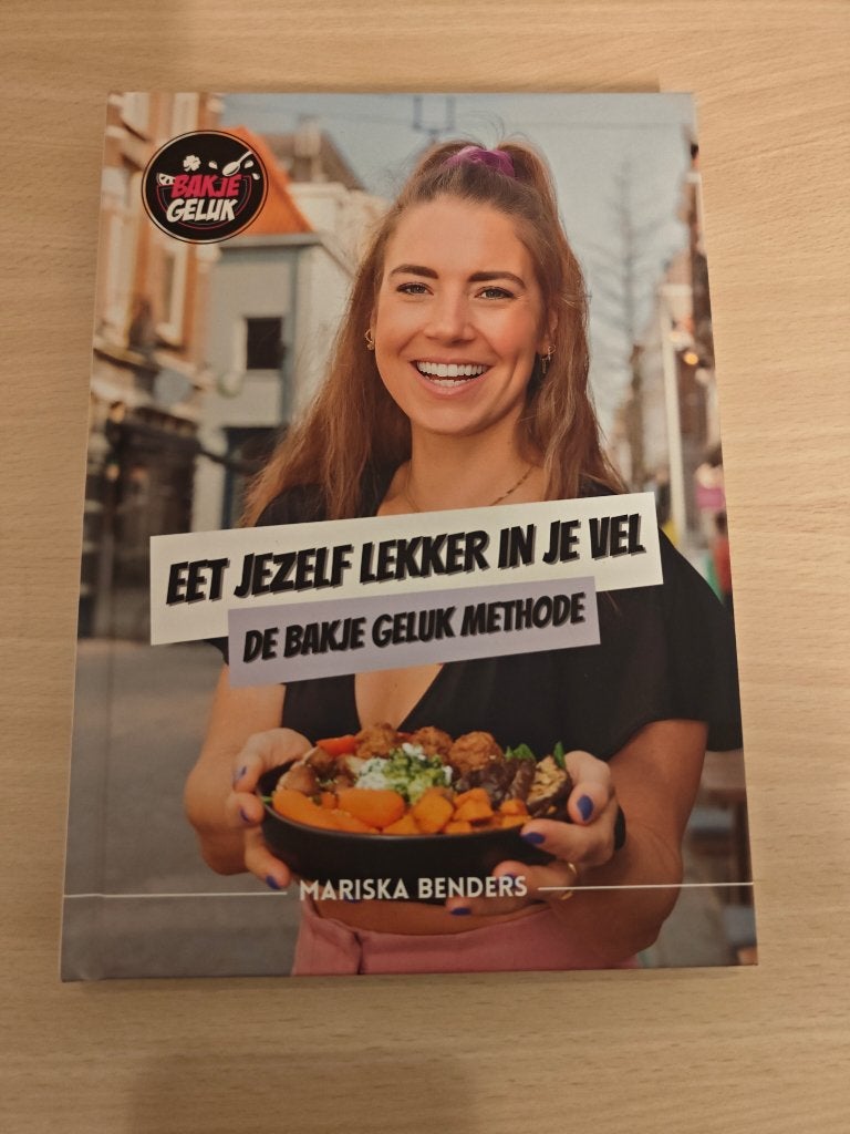 Bakje geluk eet jezelf lekker in je vel, Mariska Benders, Ophalen of Verzenden, Zo goed als nieuw, Gezond koken