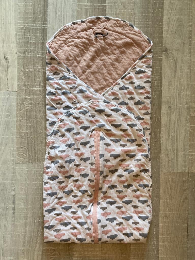 Lodger wikkeldoek wikkeldeken wrapper Roze wolkjes, Kinderen en Baby's, Dekens, Slaapzakjes en Inbakerproducten, Ophalen of Verzenden