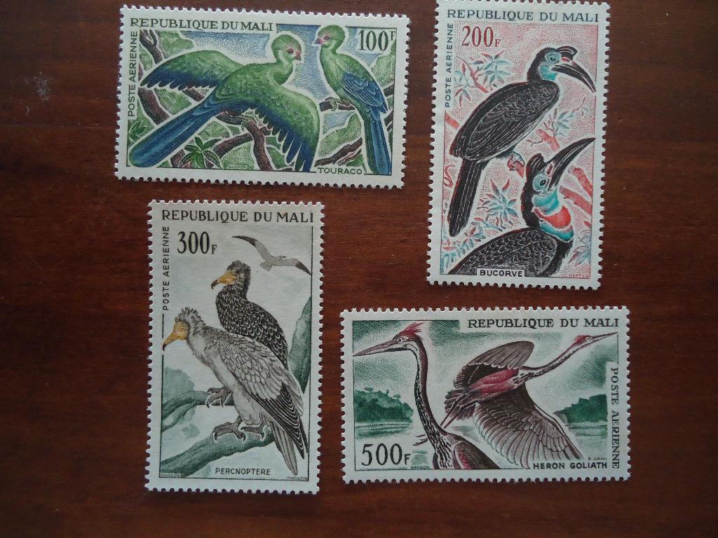 Vogels Mali 1965, mi. 93-96 postfris/ongebruikt, Ophalen of Verzenden, Postfris, Dier of Natuur