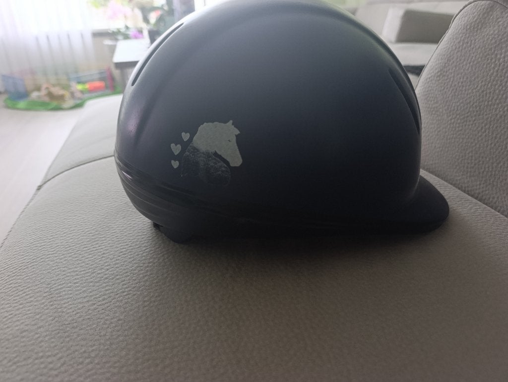 Te koop, paardrij Cap, Dieren en Toebehoren, Paardrijkleding, Blauw, Gebruikt, Ophalen of Verzenden, Rijhelm/cap