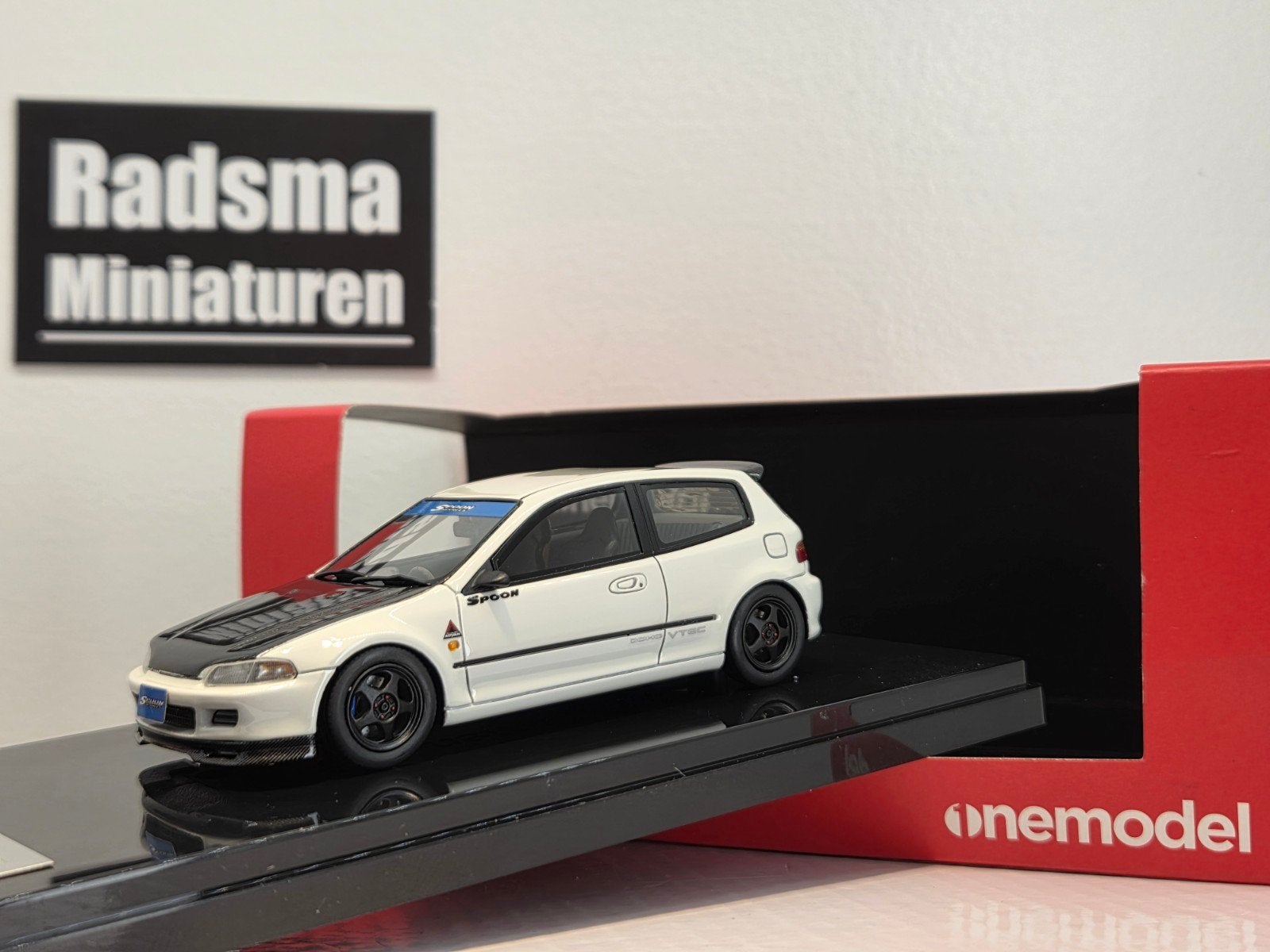Honda civic EG " Spoon " 1:43 ONEMODEL, Overige merken, Nieuw, Ophalen of Verzenden, Auto