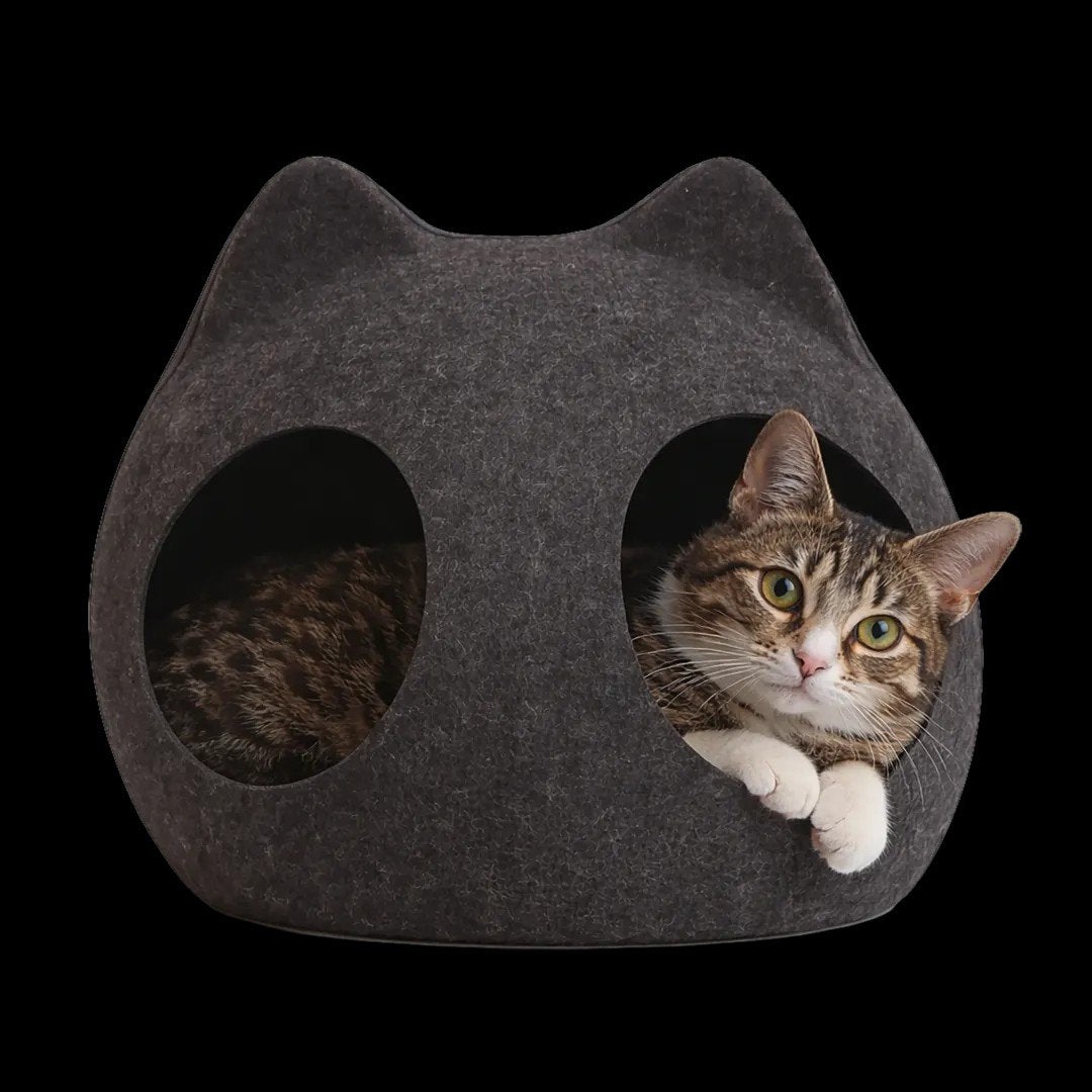 Kattenmand Kattenkop Grijs Vilt Nieuw!, Ophalen, Nieuw
