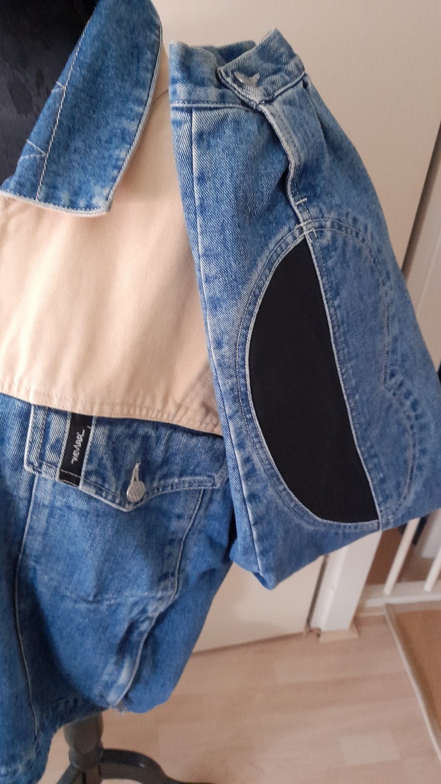 spijkerjas petrol denim heren xxl, Ophalen of Verzenden, Zo goed als nieuw, Maat 56/58 (XL), Blauw
