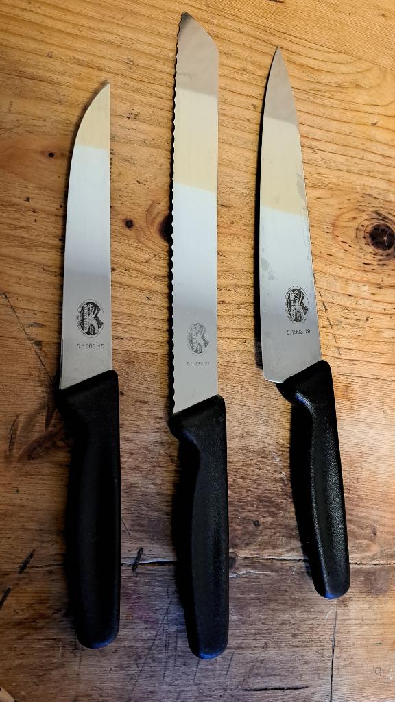 Victorinox messen, Ophalen of Verzenden, Zo goed als nieuw, Rvs of Chroom, Vaatwasserbestendig
