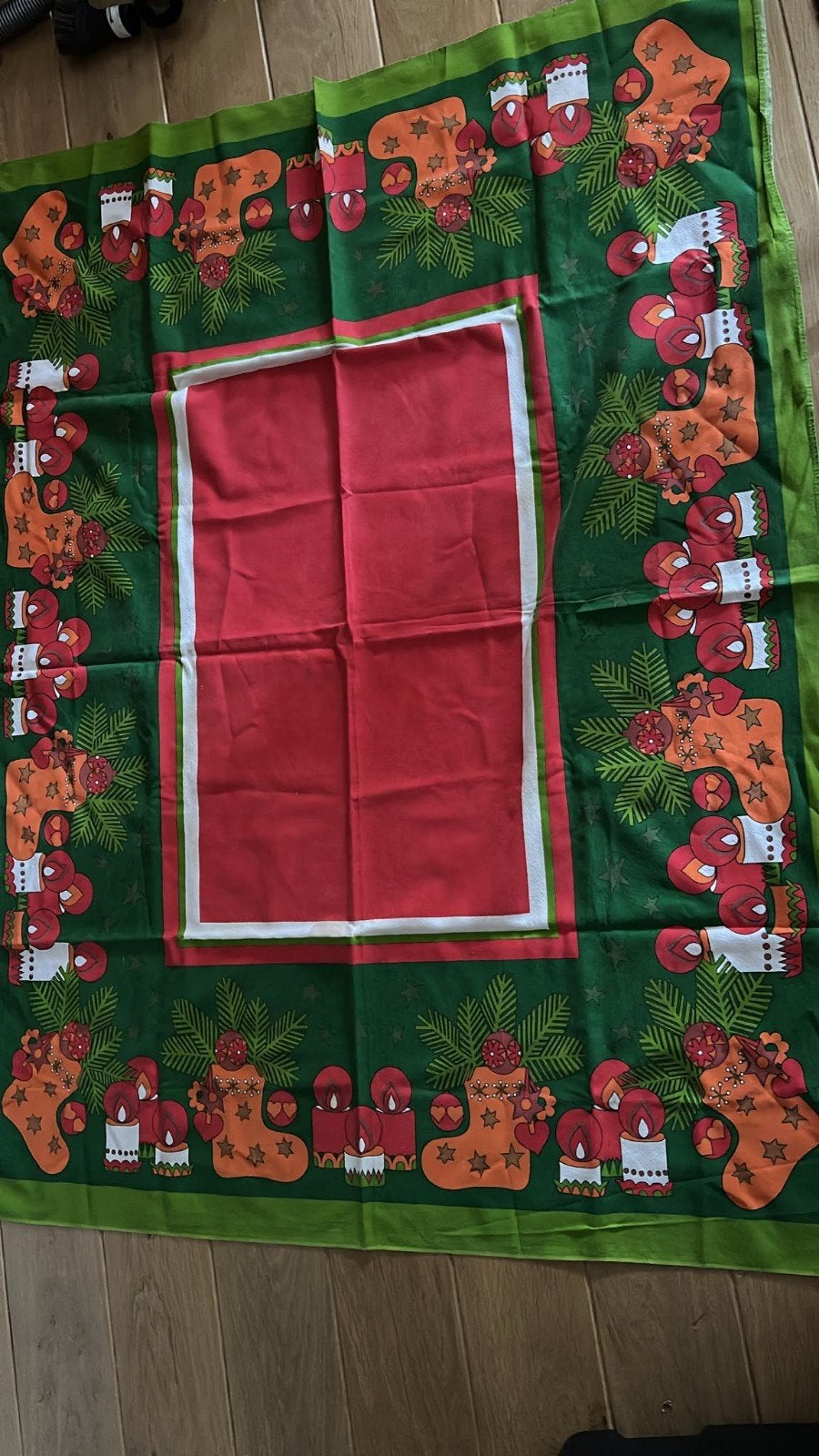 tafelkleed kerst, retro, Ophalen of Verzenden, Rechthoek