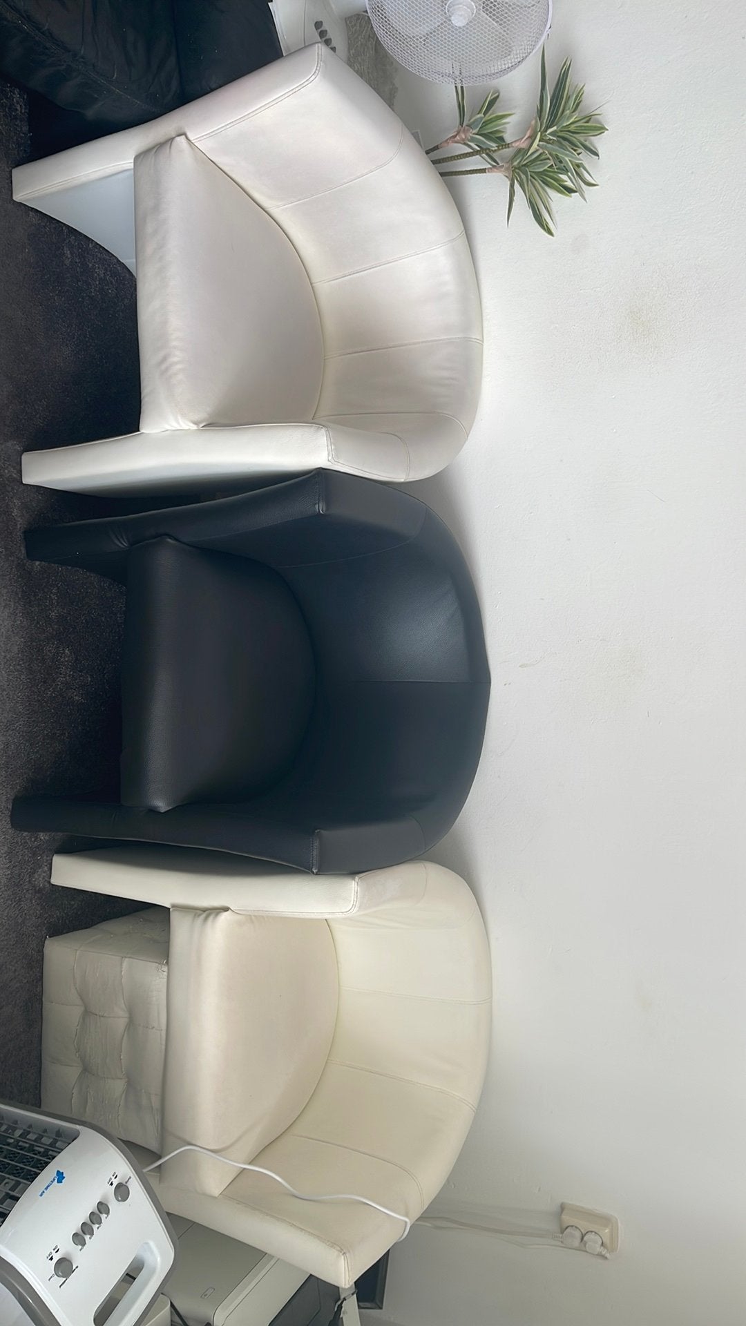 3 comfortabele zitstoelen met GRATIS bank, Ophalen, Overige kleuren, Drie, Leer
