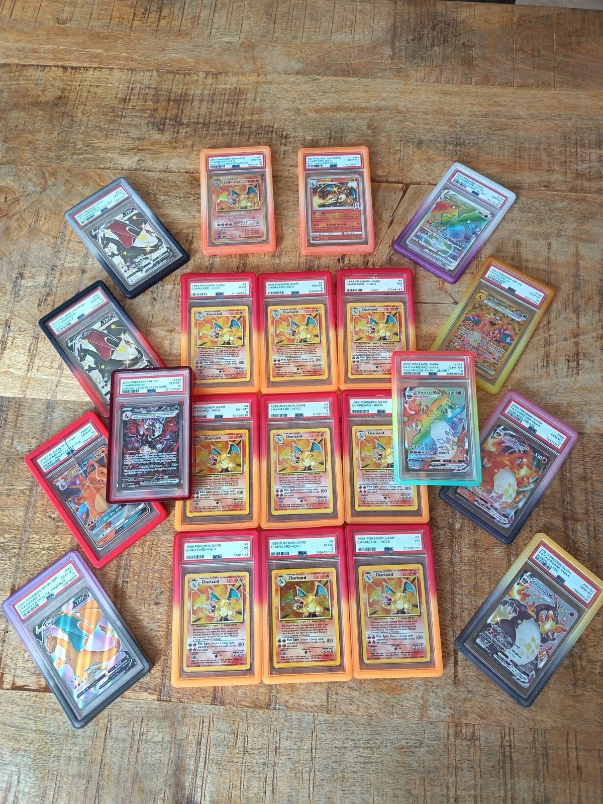 Pokémon Charizard PSA 10 Collectie!, Hobby en Vrije tijd, Verzamelkaartspellen | Pokémon, Ophalen of Verzenden, Zo goed als nieuw
