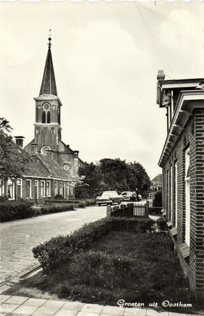 Groeten uit Oosthem - dorpsgezicht - 1964 gelopen, Verzenden, Voor 1920, Gelopen, Noord-Brabant
