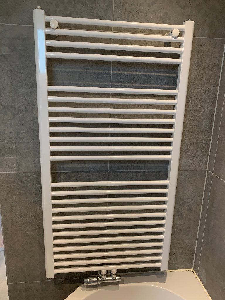 Witte handdoekradiator voor badkamer, Ophalen, Radiator, 60 tot 150 cm, 80 cm of meer