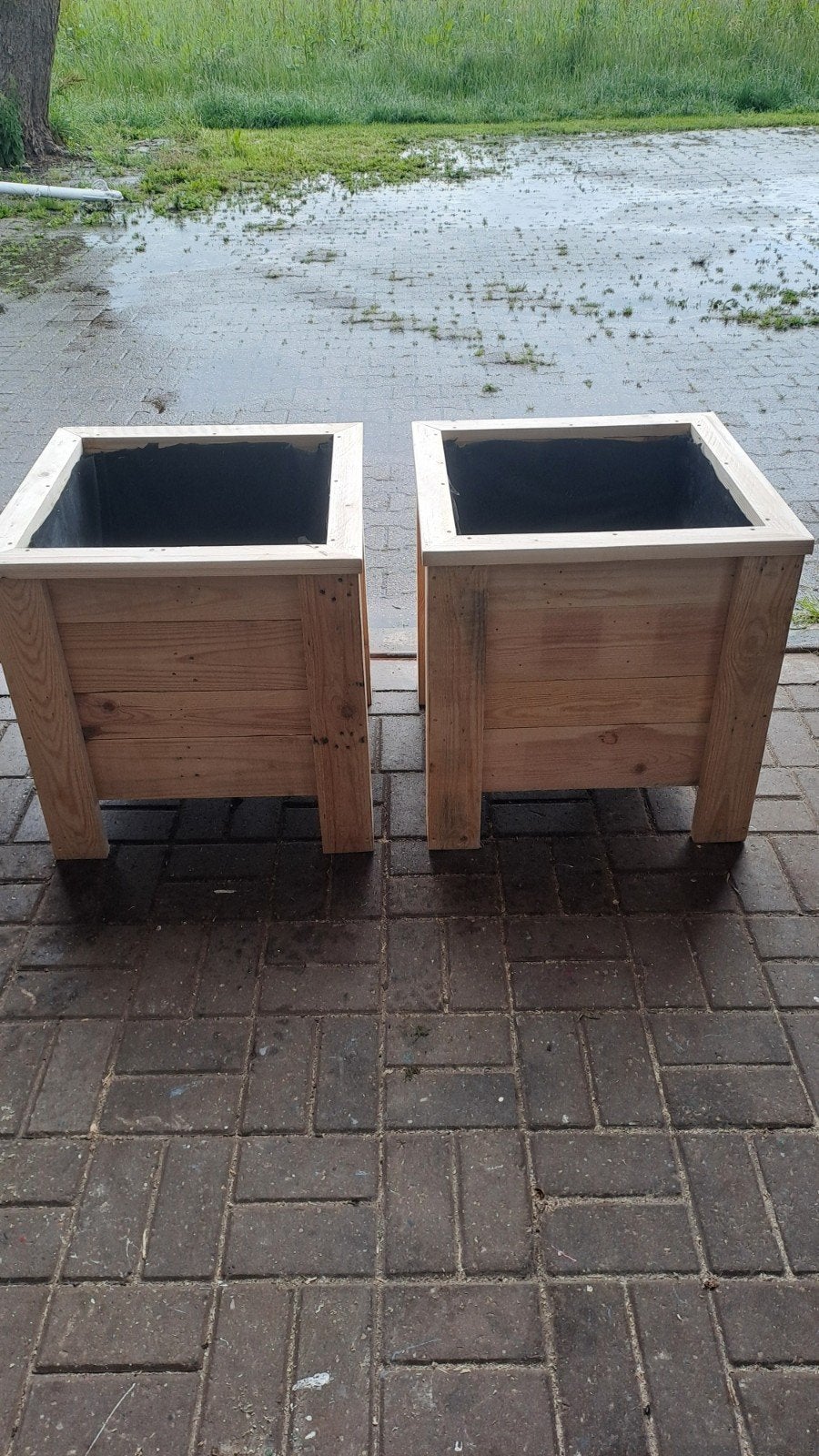 NIEUW Bloembakken 60x60x60, Tuin en Terras, Bloembakken en Plantenbakken, Ophalen, Vierkant, Nieuw, 60 tot 100 cm
