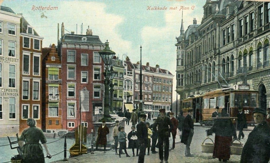 Rotterdam Ansichtkaart met postzegel gelopen, Verzenden, Voor 1920, Zuid-Holland