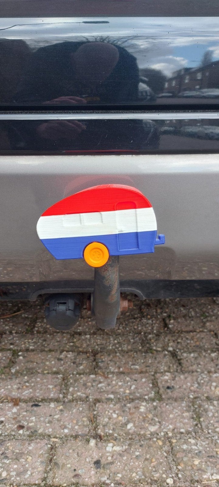 Nederlandse vlag caravan trekhaakdop, Ophalen of Verzenden