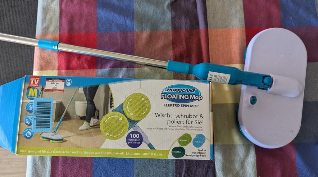 Hurricane Floating Mop Elektro Spin Mop - Elektrische Dweil, Ophalen, Mop of Dweil