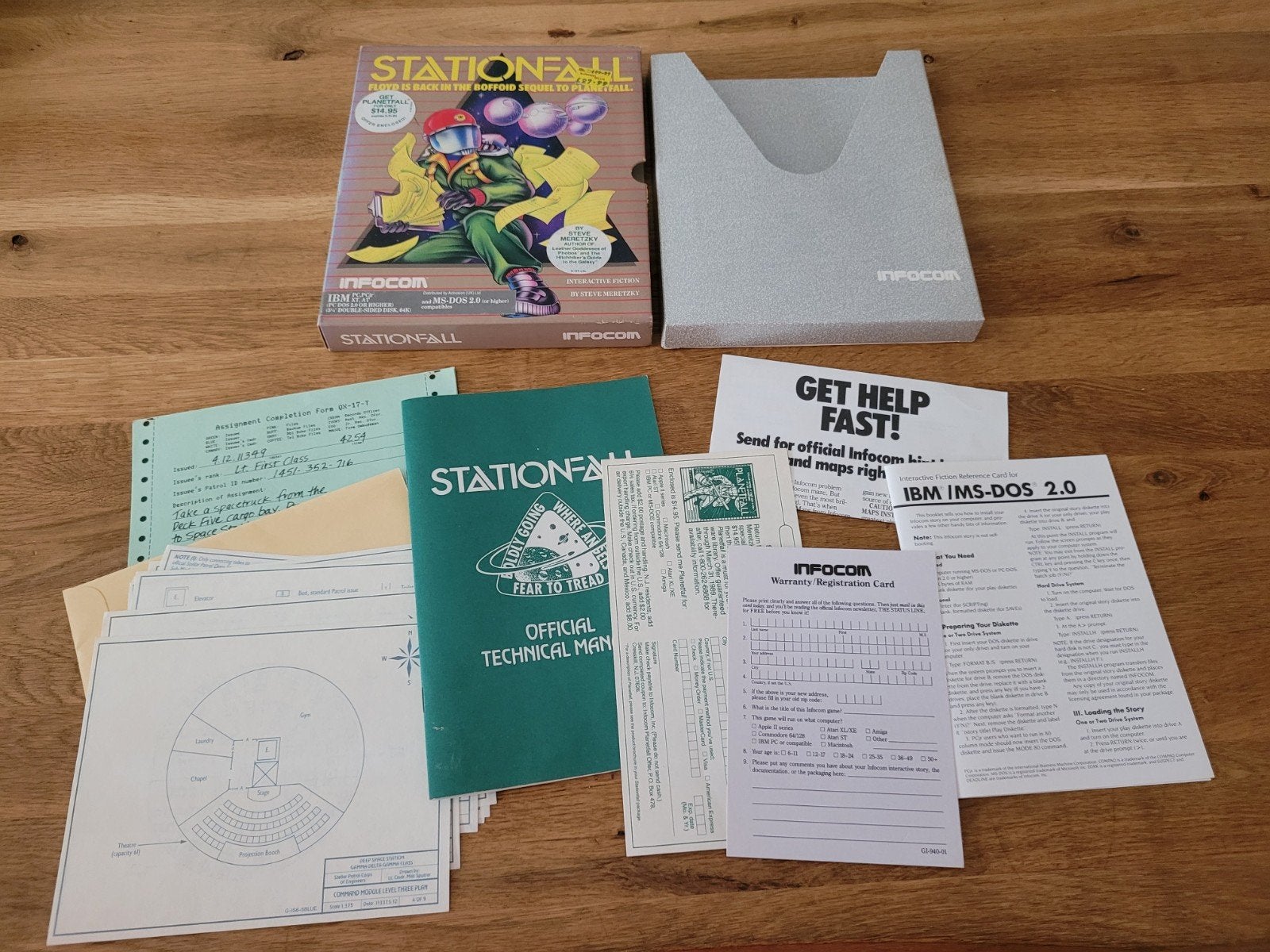 Infocom Stationfall (Grey Box) - Pc big box - box only, Avontuur en Actie, Vanaf 18 jaar, 1 speler, Ophalen of Verzenden