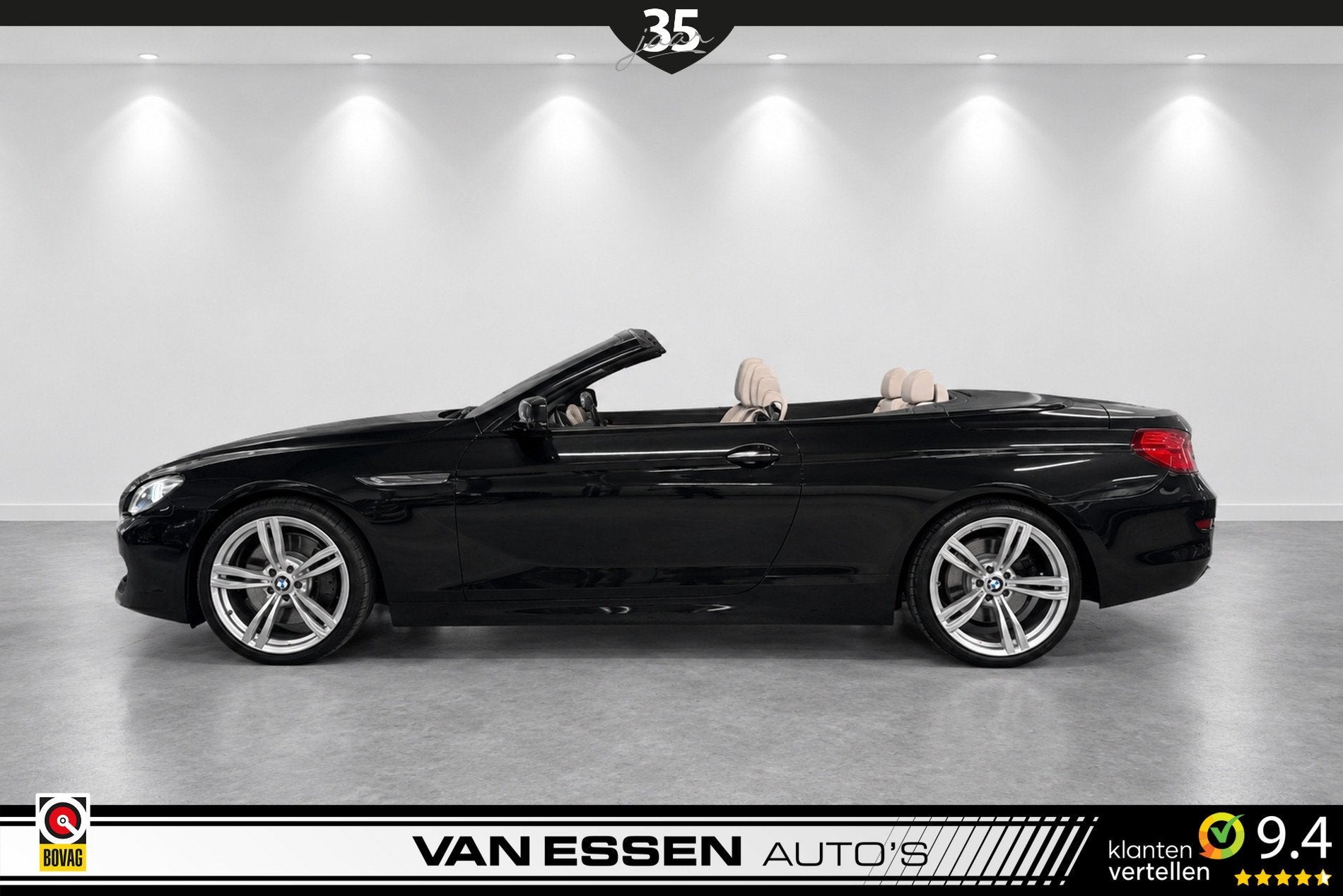 BMW 6 Serie Cabrio 650i High Executive Leder Head-Up Navi 36, Auto's, Automaat, Euro 5, Achterwielaandrijving, Gebruikt
