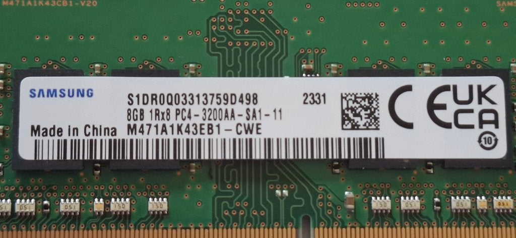 Samsung geheugen DDR4 8Gb SODIMM, DDR4, 8 GB, Ophalen of Verzenden, Zo goed als nieuw