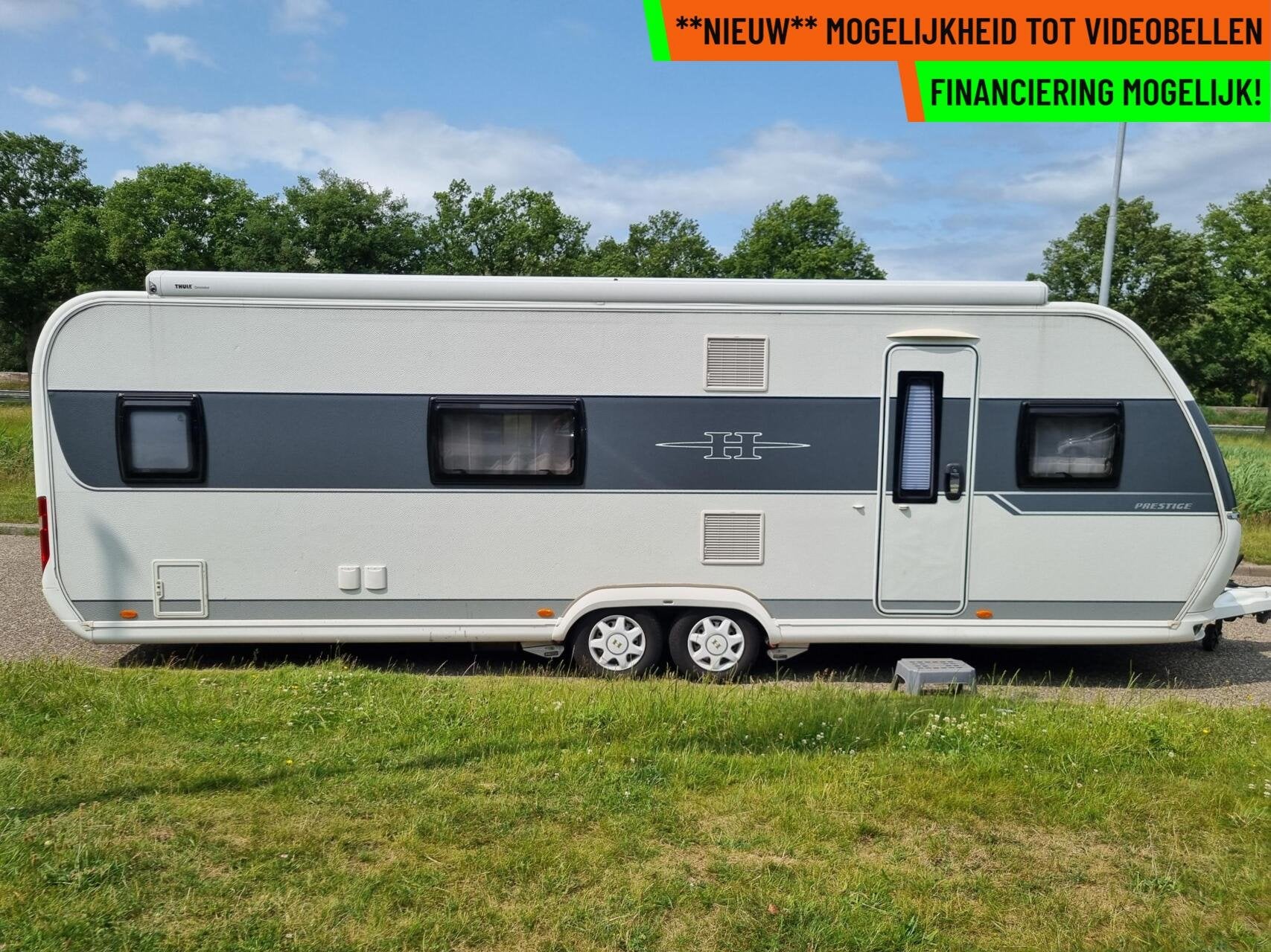 HOBBY PRESTIGE 720 KFU STAPELBED + MOVER +AIRCO +CASS LUIFEL, Caravans en Kamperen, Rondzit, Hobby, Bedrijf, Hordeur