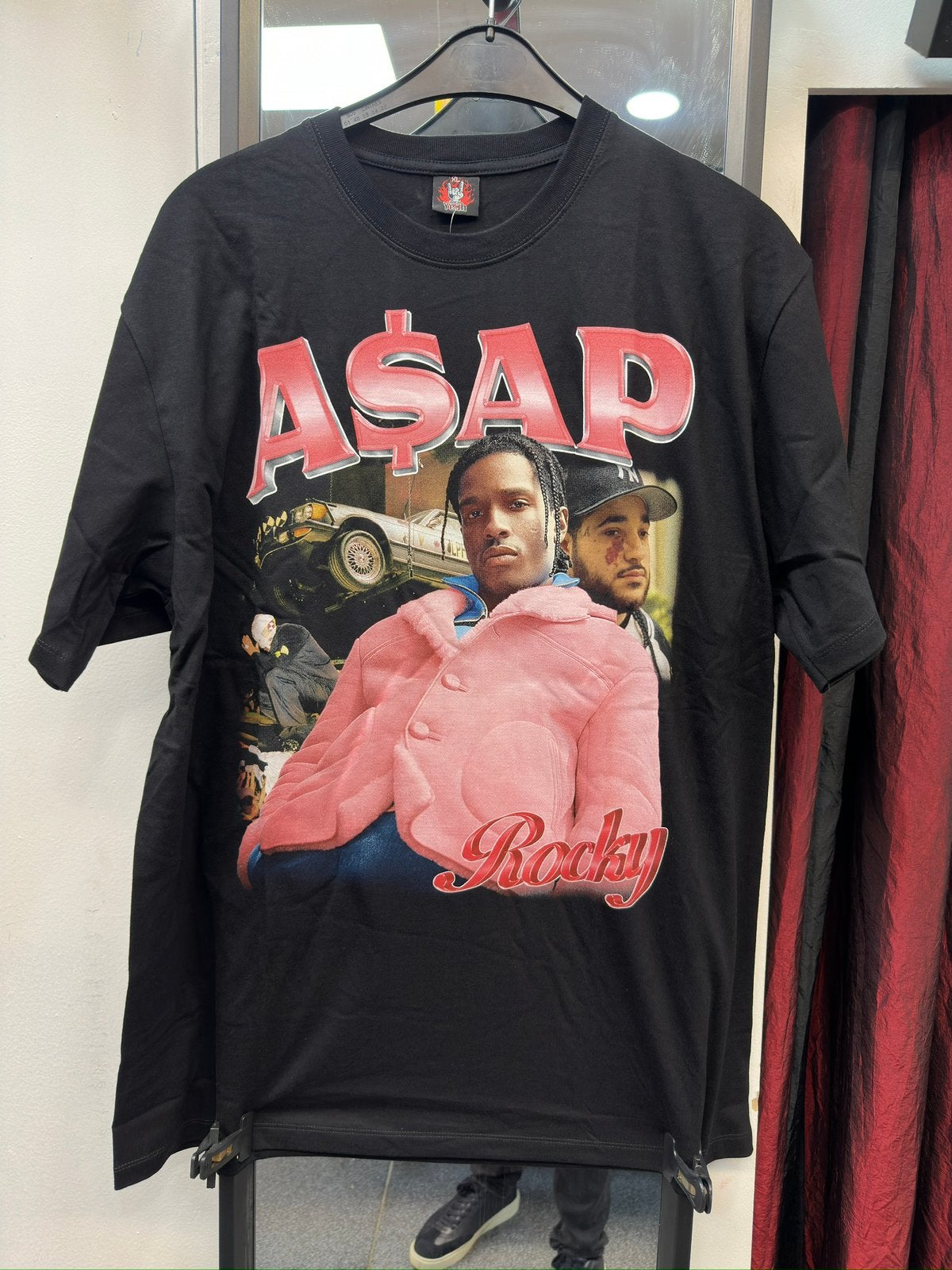 Asap rocky t-shirt maat xl, Ophalen of Verzenden, Nieuw, Maat 56/58 (XL), Zwart