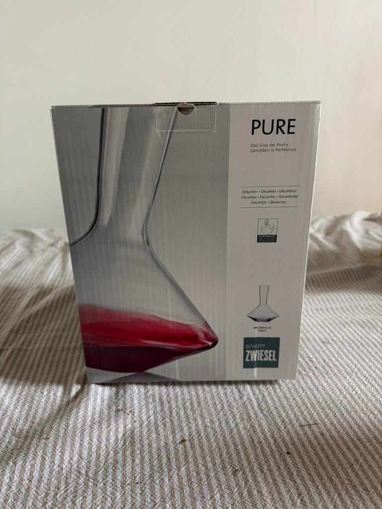 Glazen wijn decanteer karaf - Schott Zwiesel - Nieuw, Verzamelen, Glas en Borrelglaasjes, Nieuw, Overige typen, Ophalen