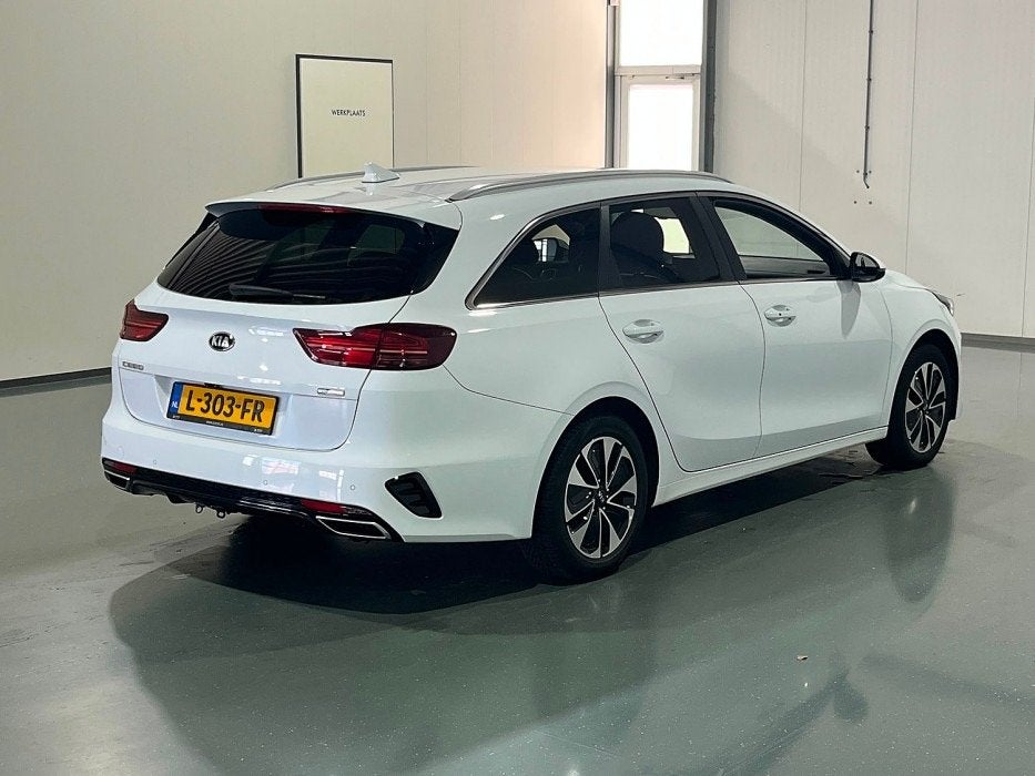 Kia Ceed Sportswagon 1.6 GDI PHEV DynamicPlusLine  Stoel, 12 maanden, Gebruikt, Leder en Stof, Wit