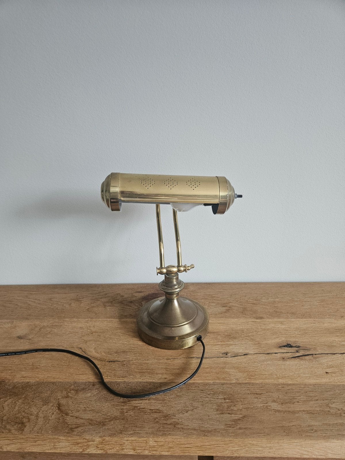 Vintage Messing Bureaulamp - Verstelbaar