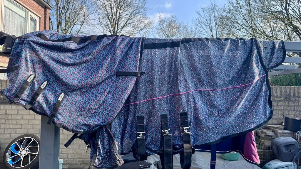Qhp vliegendeken maat 175, Dieren en Toebehoren, Paarden en Pony's | Dekens en Dekjes, Ophalen of Verzenden, Gebruikt, Deken