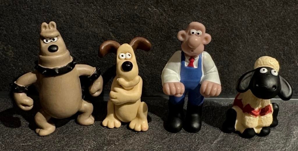 Wallace & Gromit figuren set, Ophalen of Verzenden, Gebruikt