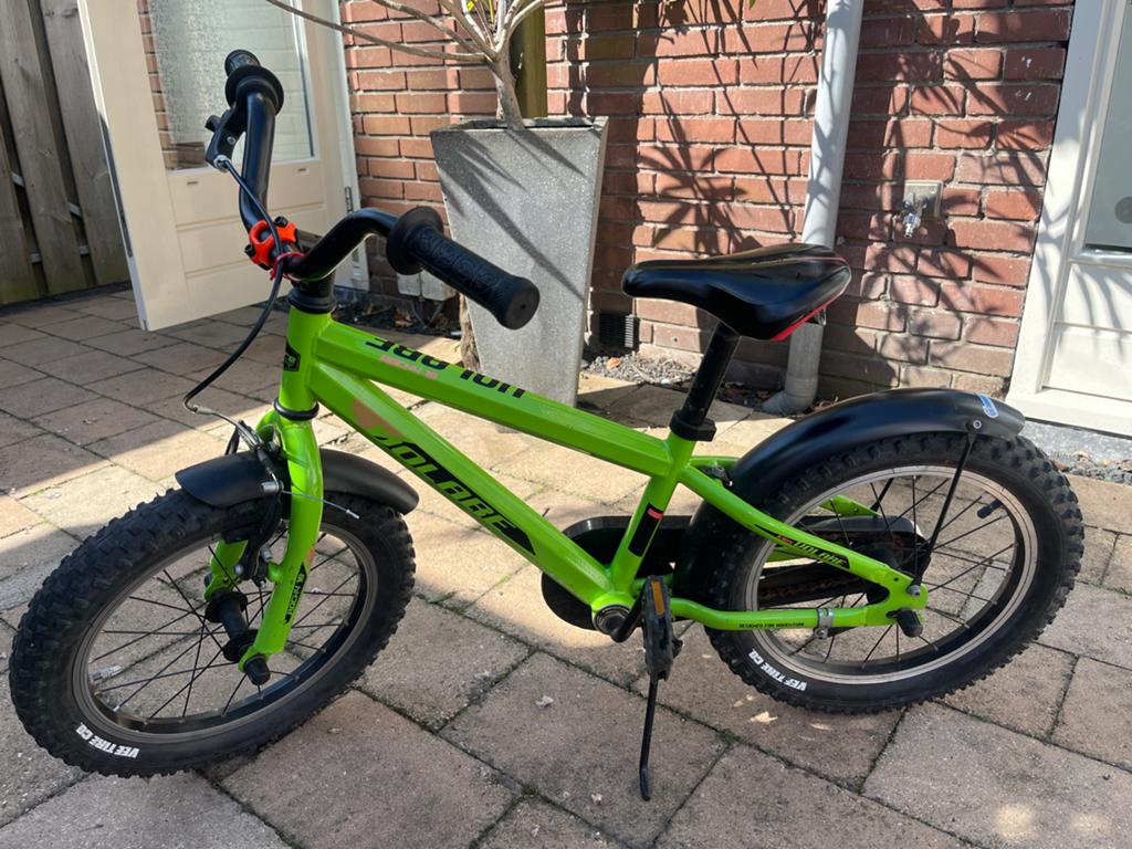 Volare Rocky Kinderfiets 16 inch - Groen, Ophalen, Gebruikt, Terugtraprem, 16 tot 20 inch
