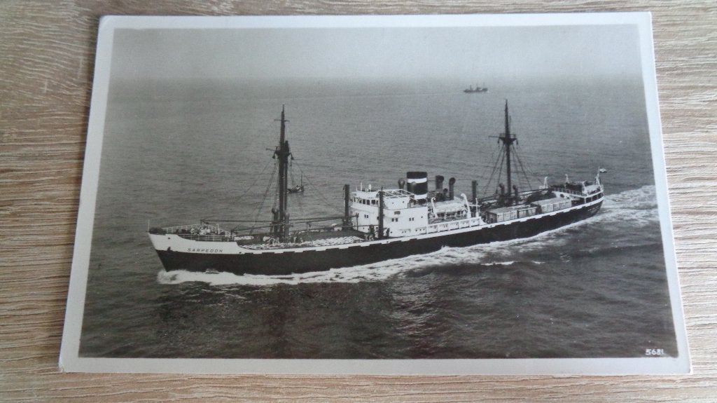 m.s Sarpedon, Verzamelen, Verzenden, Zo goed als nieuw, Kaart, Foto of Prent