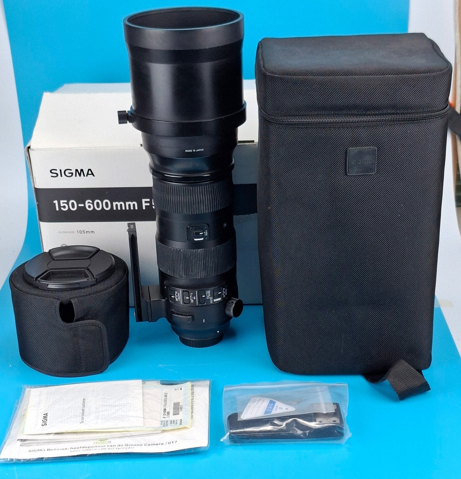 Sigma 150-600 f5-6.3 DG OS HSM Sports telelens voor Canon EF, Gebruikt, Sigma, 600 mm, Statiefgondel