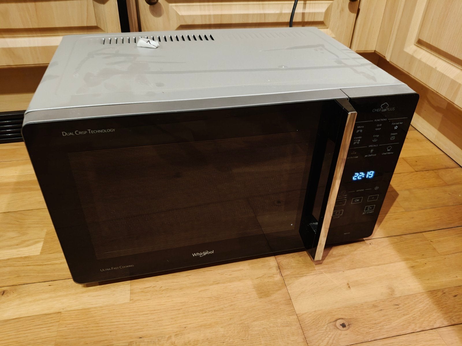 Whirlpool MCP 349 Chef Plus Combi Magnetron Crisp, Ophalen, Combimagnetron, Crisp, Gebruikt