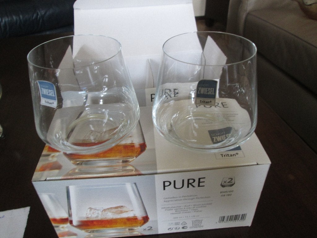 4 Whisky glazen Nieuw in doos Schott Zwiesel Titan Hg 10 cm, Ophalen of Verzenden, Nieuw, Overige typen