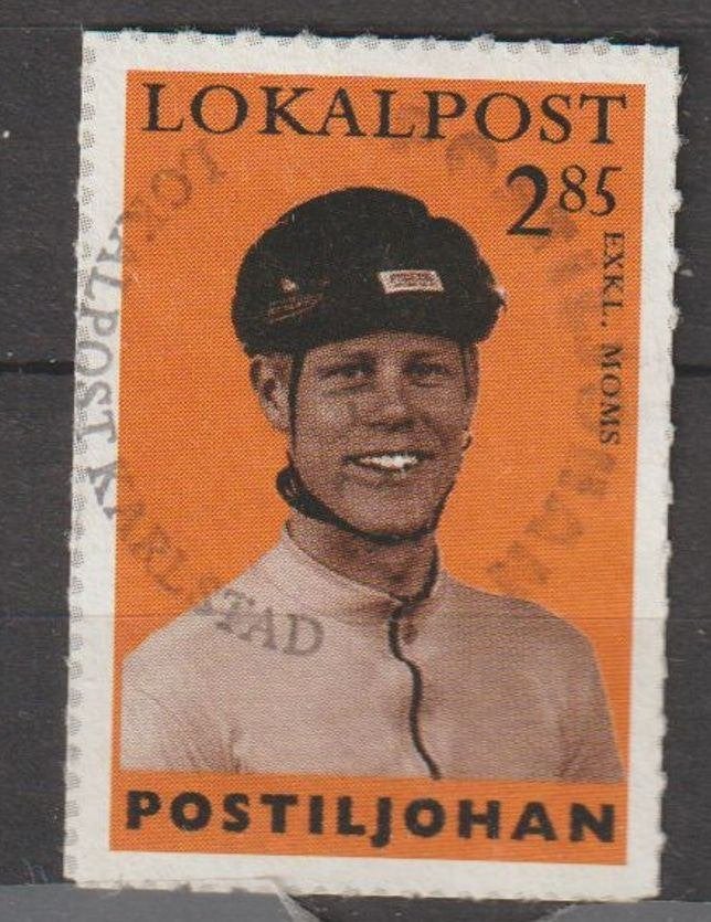 Zweden lokale postzegel Karlstad - Postiljohan, Ophalen of Verzenden, Zweden, Gestempeld