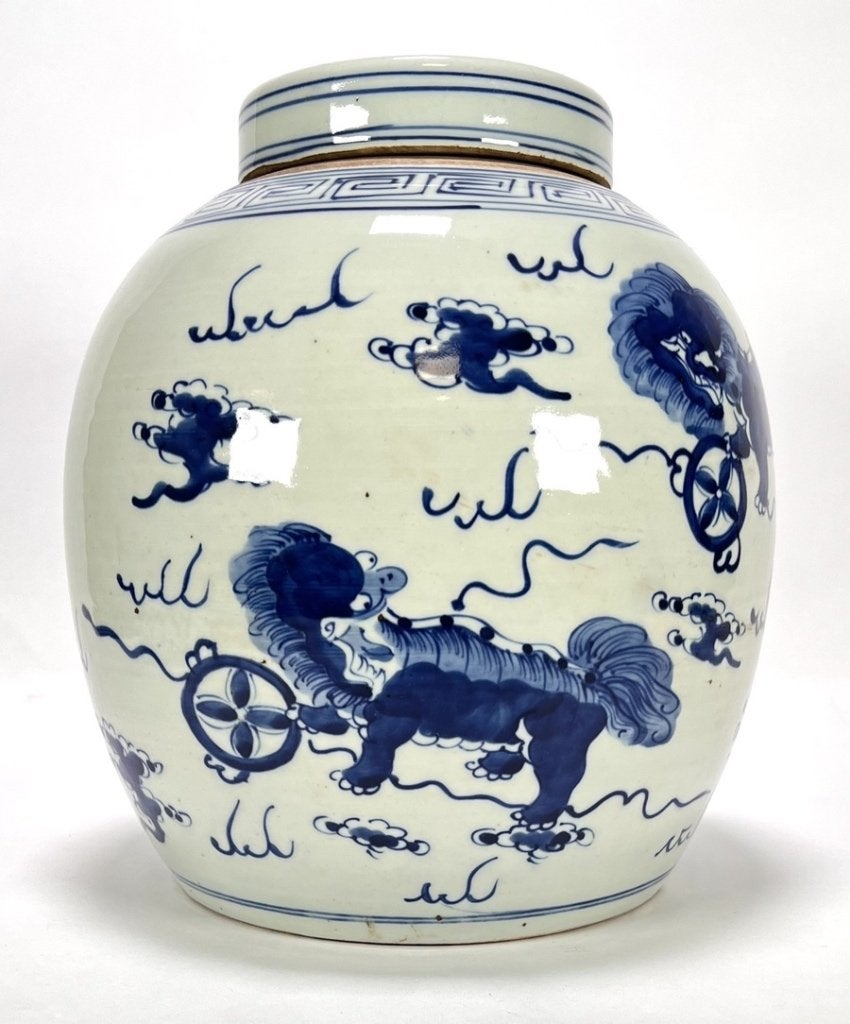 6. Porseleinen gemberpot - China, 19e eeuw, Antiek en Kunst, Ophalen of Verzenden