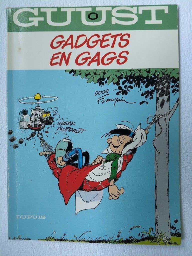 Guust Flater - Gadgets en Gags - Franquin - Dupuis, Gelezen, Eén stripboek, Ophalen of Verzenden, Franquin