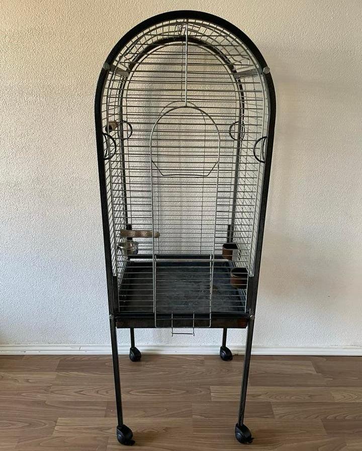 Vogelkooi / Papegaaienkooi - 160 x 54 x 54, Dieren en Toebehoren, Ophalen, Gebruikt, Metaal, Vogelkooi