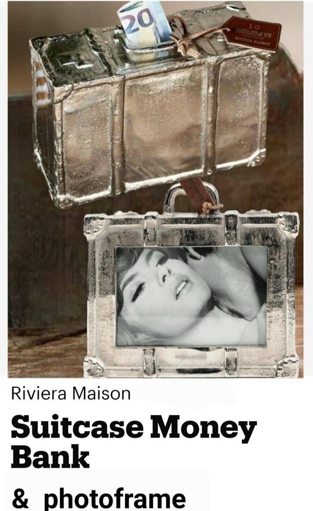 Rivièra maison ** suitcase money bank & photoframe **, Ophalen of Verzenden, Dier