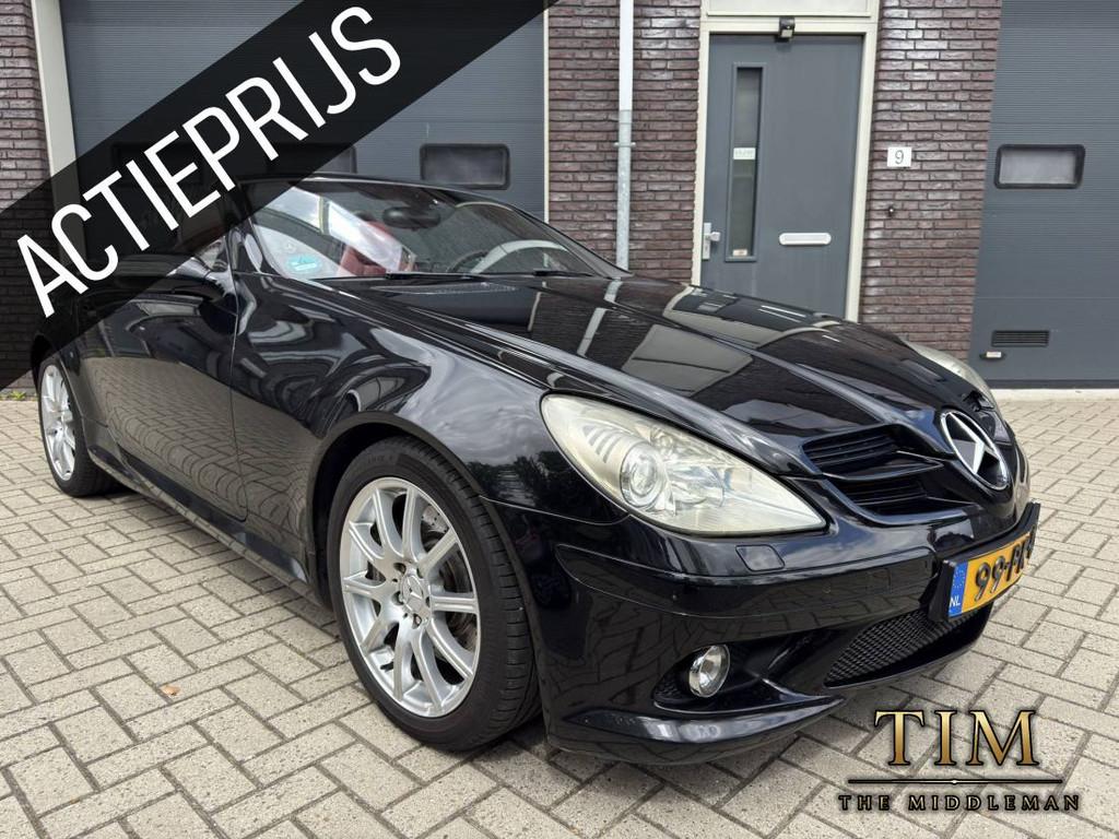 Mercedes-Benz SLK-klasse - 350|BRABUS|AMG|HarmanKardon|Sport, Gebruikt, Cabriolet, Zwart, SLK
