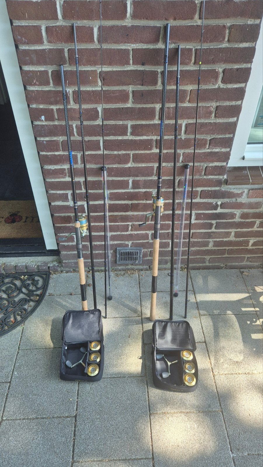 JVS Feeder Hengels (2 stuks) met Mach 3 Molens, Ophalen of Verzenden