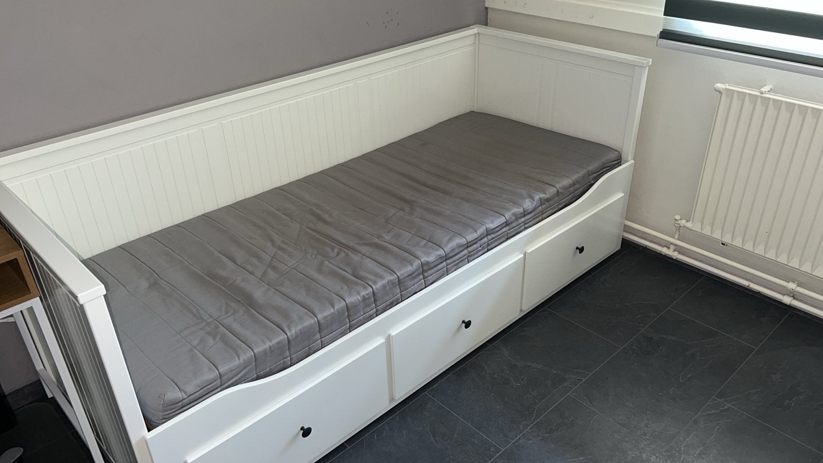 IKEA Hemnes Bedbank 85/90x210 cm (excl. matrassen), Tweepersoons, Ophalen of Verzenden, Overige maten, Hout