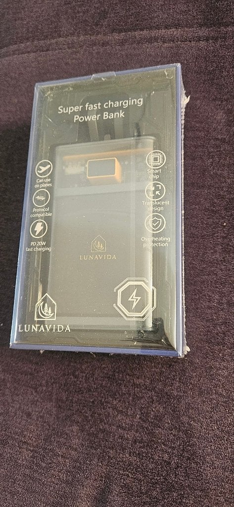 Lunavida Powerbank 20000mAh - 22.5W Snelladen - PD/QC, Ophalen of Verzenden, Nieuw