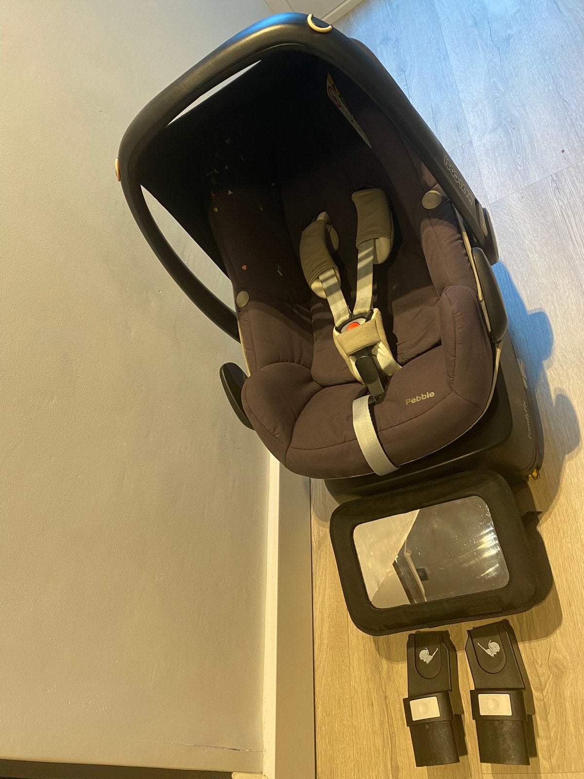 Maxi cosi + familyfix!, Ophalen, Gebruikt, Isofix, 0 t/m 13 kg